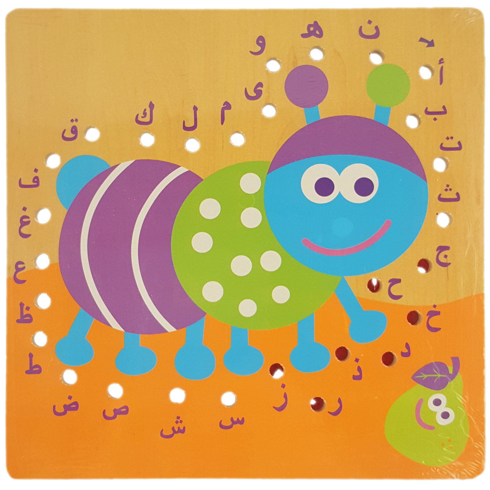Alphabet Sewing Board (Front of Caterpillar Edition)